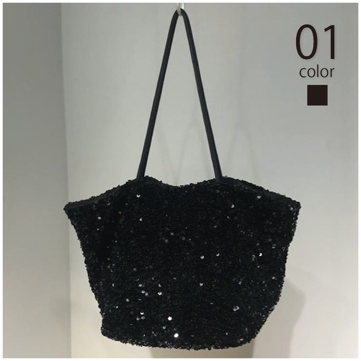 大容量スパンコールラメトートバッグ 2WAYショルダーバッグ KNF151 | SETUP7【WOMEN】 | 詳細画像1 