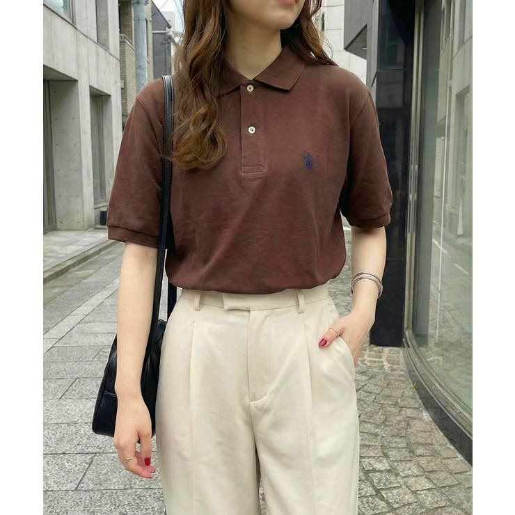 ダークブラウン | 【U.S. POLO ASSN.】ワンポイントロゴPOLOシャツ | SETUP7【WOMEN】