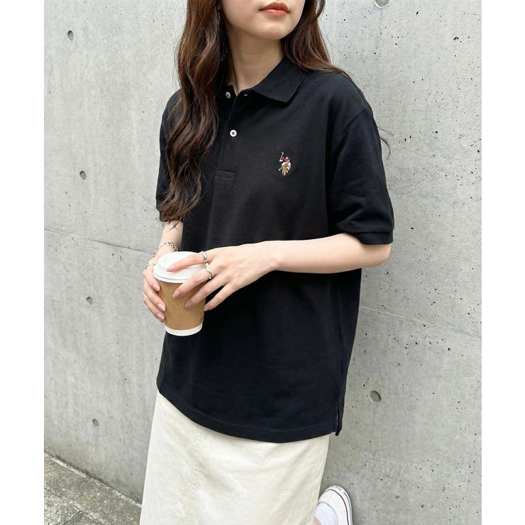 ブラック系その他3 | 【U.S. POLO ASSN.】ワンポイントロゴPOLOシャツ | SETUP7【WOMEN】
