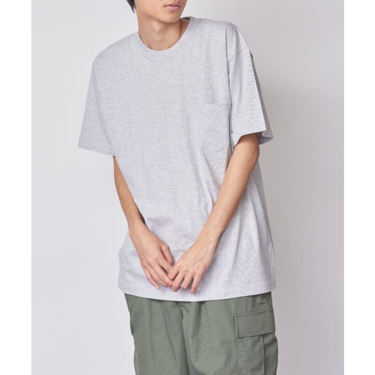 グレー | アメリカ発！世界中から愛されているポケットTシャツ！【Hanes】Beefy P… | SETUP7【MEN】