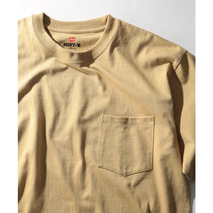 ベージュ | アメリカ発！世界中から愛されているポケットTシャツ！【Hanes】Beefy P… | SETUP7【MEN】