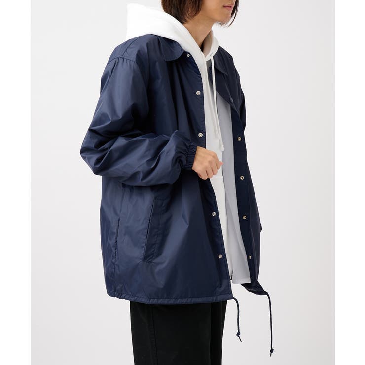 ジャケット・アウター wake sapporo hoover nylon setup HideandSeek - Nylon Zip Jacket(24aw) - BLK × WHT / ナイロン