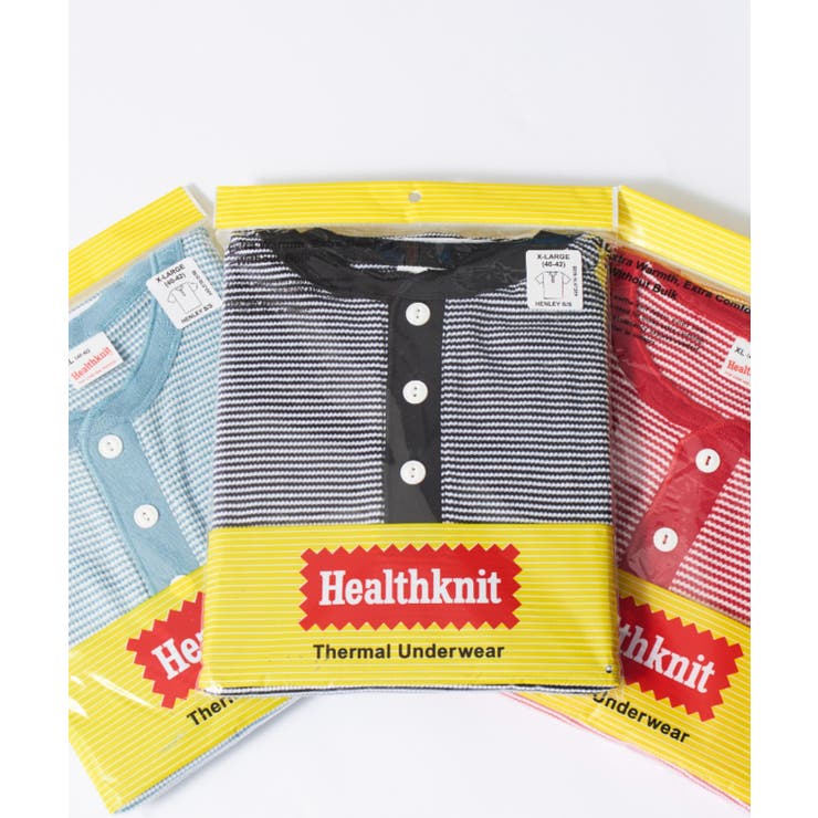 ブラック系その他2 | 【Healthknit】ヘンリーネックワッフル半袖パックTEEシャツ サーマル半… | SETUP7【MEN】