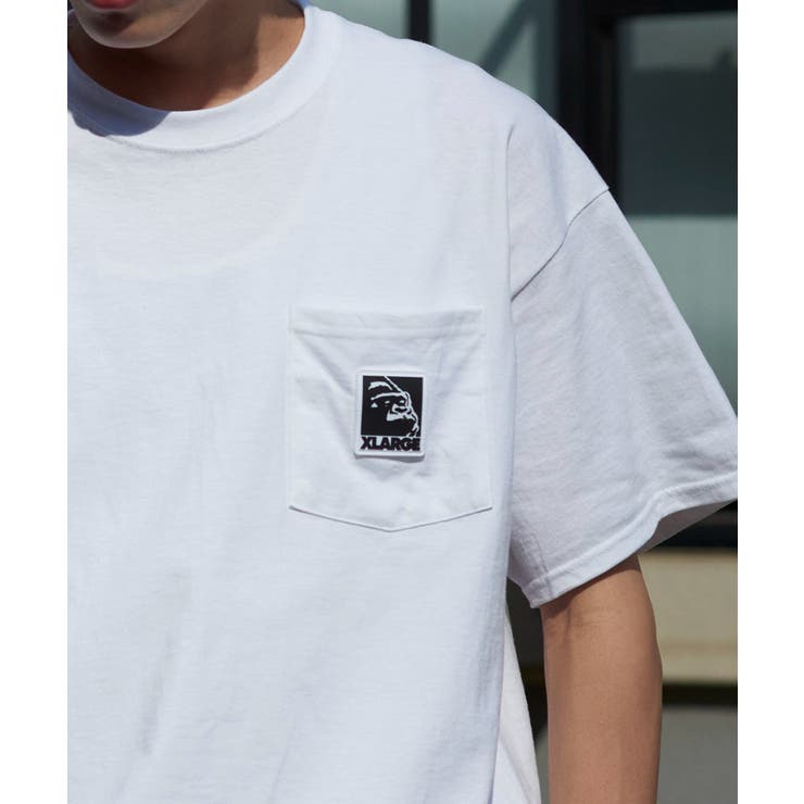 XLARGE BOXロゴタグ 胸ポケット 半袖 Tシャツ 送料込 XLARGE エクストララージ X-LARGE 半袖 Tシャツ メンズ