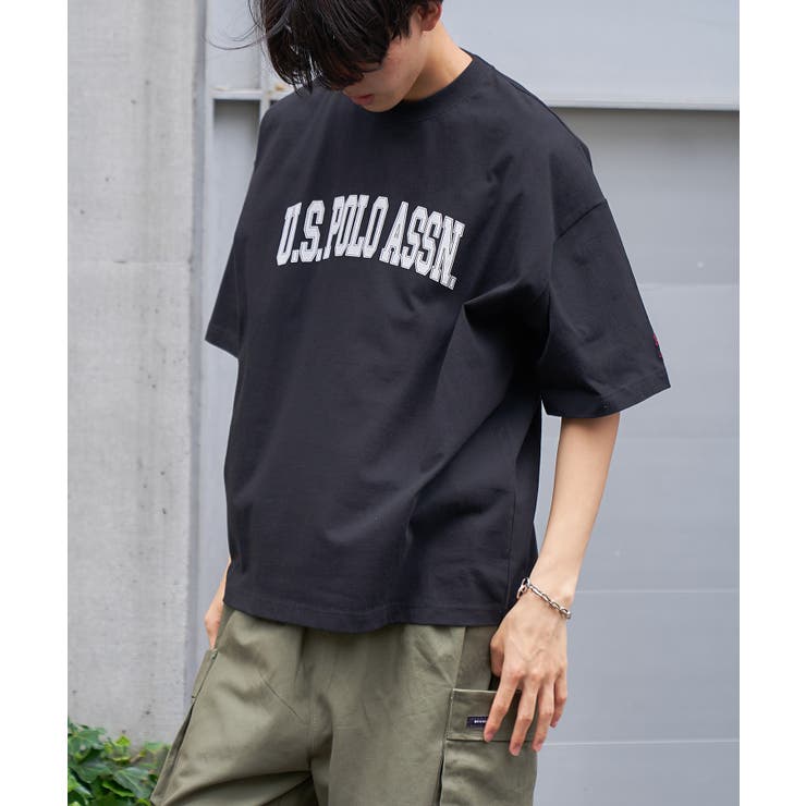 USPOLO カレッジロゴ刺繍&袖ワンポイントロゴ  Tシャツ[品番：TTMW0001605]｜SETUP7【MEN】（セットアップセブン）のメンズファッション通販｜SHOPLIST（ショップリスト）