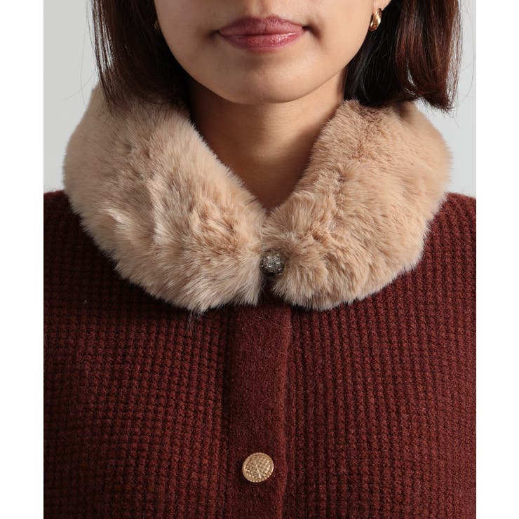 ベージュ | 【SETUP7】エコ FUR プチマグネット付き CLIR | SETUP7【WOMEN】