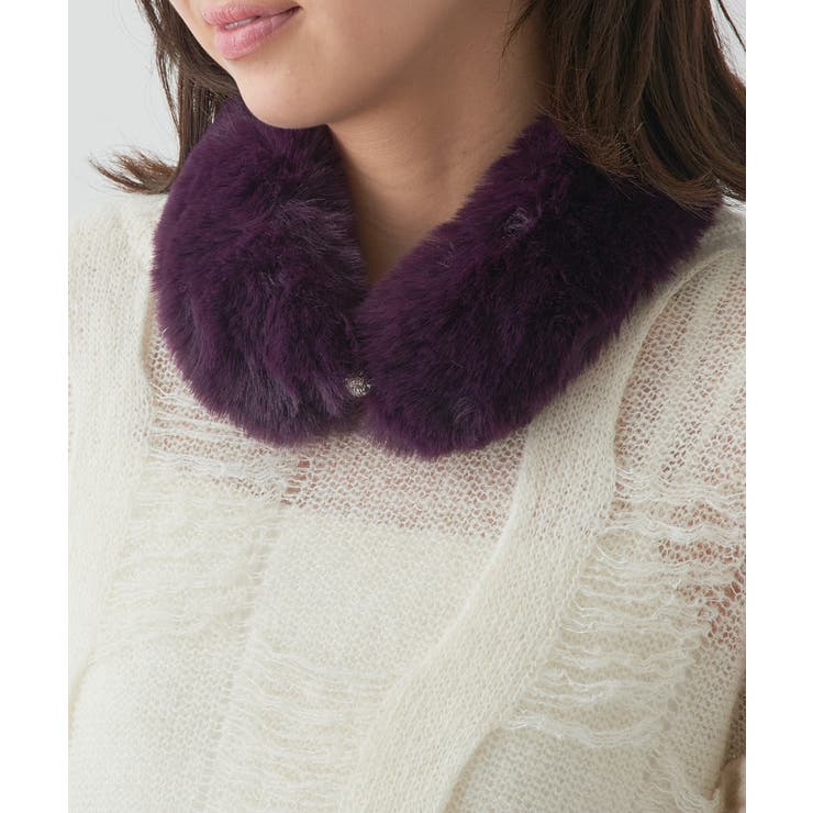 パープル | 【SETUP7】エコ FUR プチマグネット付き CLIR | SETUP7【WOMEN】
