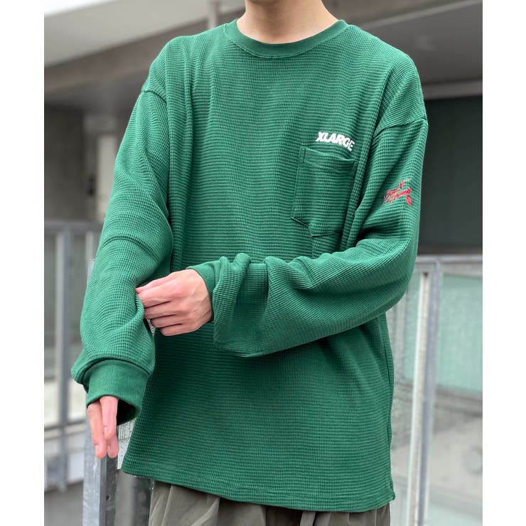 XLARGE】サーマルポケットクルーネックスウェット[品番：TTMW0000793