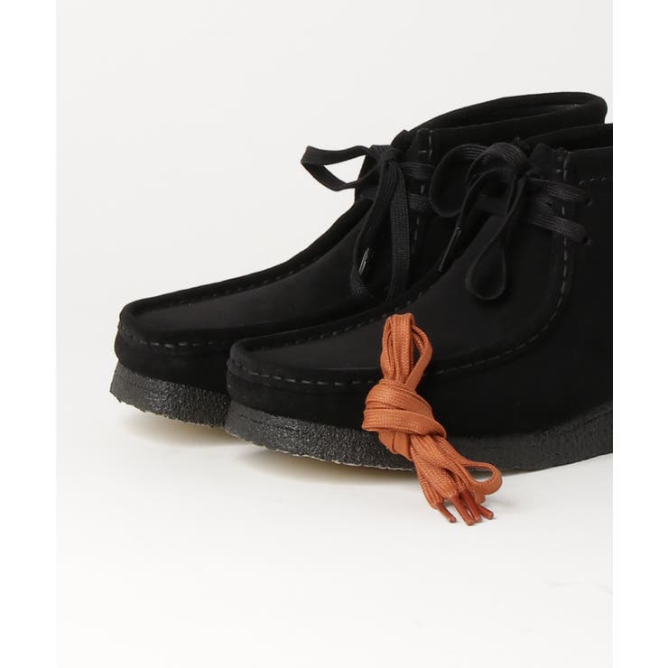 Clarks ワラビー ブラック ブーツ 22cm ☆三角タグ付き CLARKS】WALLABEE BOOTS/ワラビーブーツ 26155517[品番