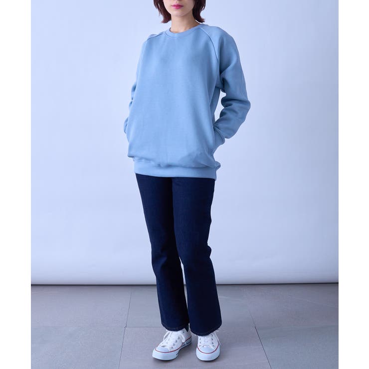 ドライストレッチクルーネックトレーナー長袖 ダンボールニット MS2131 | SETUP7【MEN】 | 詳細画像32 