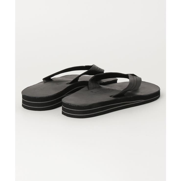 RAINBOW ブラック トングサンダル RAINBOW SANDALS】定番トングサンダル MENS[品番：TTMW0000373