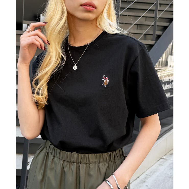 ボンポワン　刺繍ロゴTシャツ　12a ボンポワン刺繍ロゴTシャツ12a