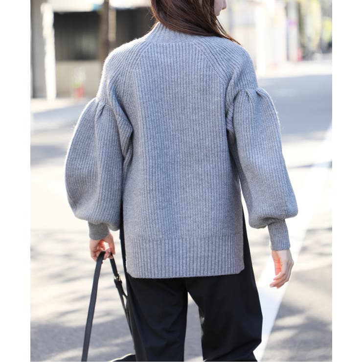 SETUP7】バルーンスリーブハイネックプルオーバーニット trc