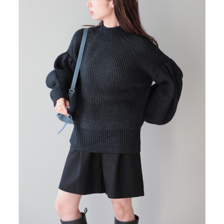 【SETUP7】バルーンスリーブハイネックプルオーバーニット trc | SETUP7【WOMEN】 | 詳細画像7 