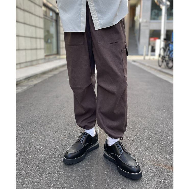 SETUP7】ブラッシュドベーシックオーバーサイズカーゴパンツ