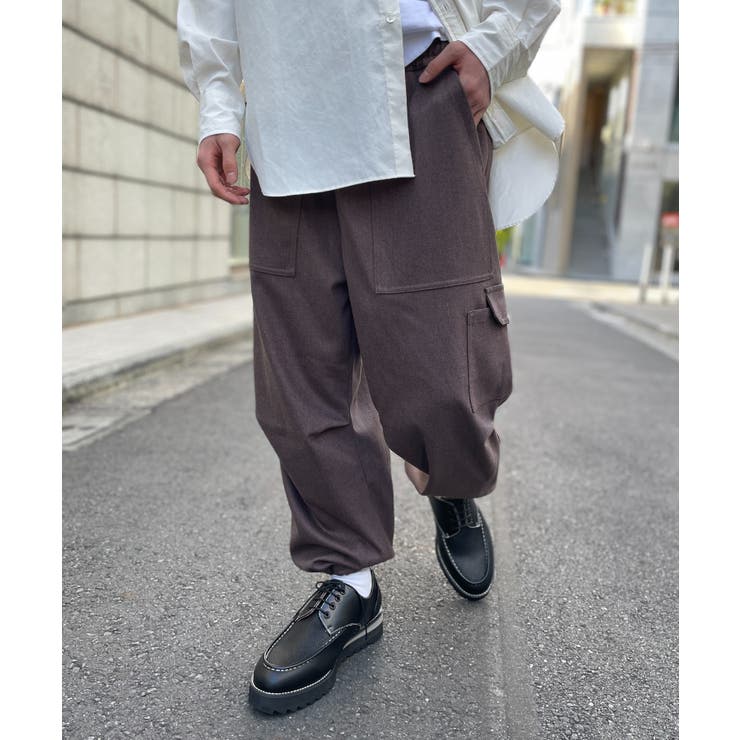 ワンフォークロージング 1111clothing ◇ZIP使い ワイドカーゴ