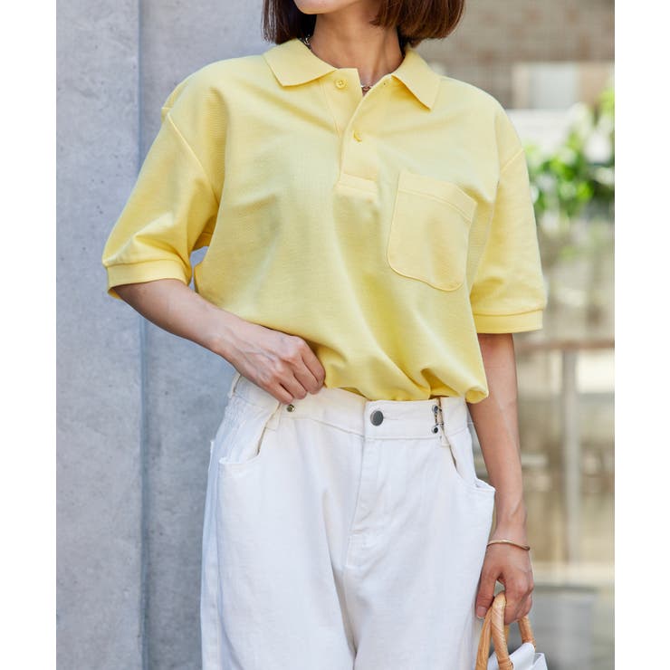 イエロー | 【Printstar】5.8オンス T/Cポロシャツ 00100 | SETUP7【WOMEN】