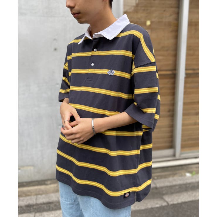 Dickies】天竺半そでラガーシャツ 3278-5439[品番：TTMW0000083