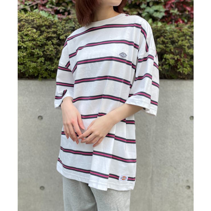 Dickies】天竺ボーダー半そでTシャツ 3278-5438[品番：TTMW0000080