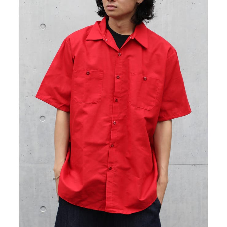 RED KAP 4.25oz SHORT SLEEVE STRIPE WORK SHIRTS(レッドキャップ 4.25オンス半袖ストライプワークシャツ)