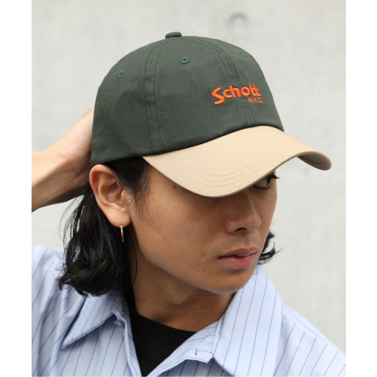 SCHOTT】ロゴバイカラーキャップ SC017[品番：TTMW0000615