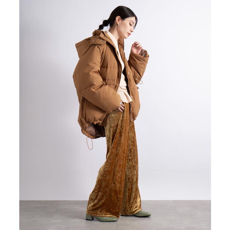 キャンベル 中綿ジャケット＆スカート セットアップ フード付 リバーシブル SWEET11月号掲載商品【SETUP7】 special 中綿ボリュームフー…[品番