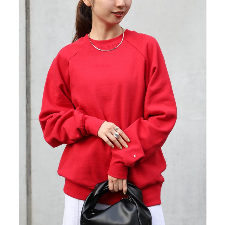 レッド | 【Healthknit】クラシッククルーネックスウェット 54006 | SETUP7【MEN】