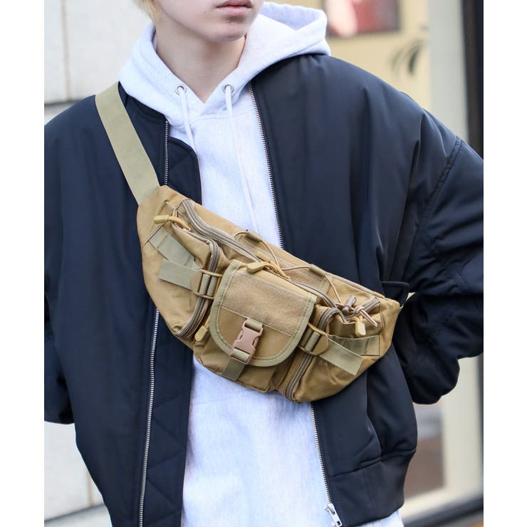 ミリタリーユーティリティショルダーバッグ ボディバッグ KNF037[品番