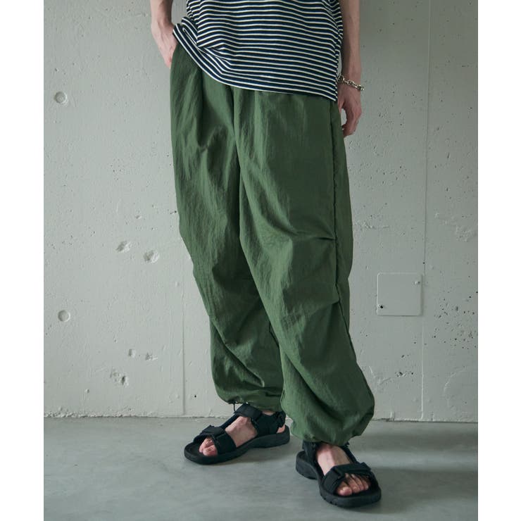 ナイロンワッシャー裏メッシュパラシュートパンツ 050110[品番
