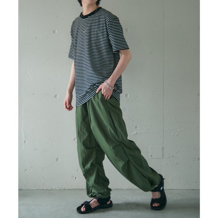 ナイロンワッシャー裏メッシュパラシュートパンツ 050110[品番