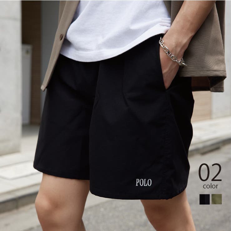ポロ刺繍バギーショートパンツ ハーフパンツ POLO[品番