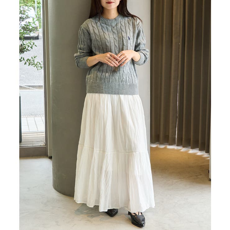 【U.S. POLO ASSN.】ロイヤルバルキーケーブルニット | SETUP7【WOMEN】 | 詳細画像39 