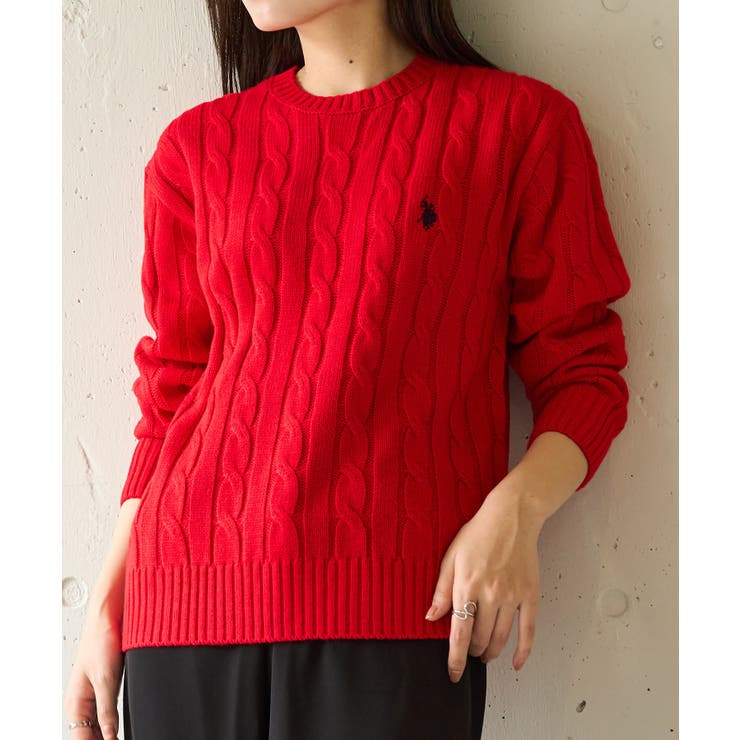 【U.S. POLO ASSN.】ロイヤルバルキーケーブルニット | SETUP7【WOMEN】 | 詳細画像57 
