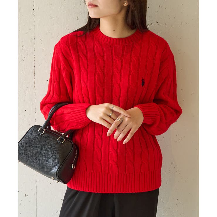 【U.S. POLO ASSN.】ロイヤルバルキーケーブルニット | SETUP7【WOMEN】 | 詳細画像58 