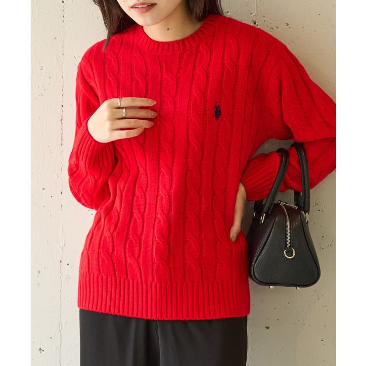 【U.S. POLO ASSN.】ロイヤルバルキーケーブルニット | SETUP7【WOMEN】 | 詳細画像59 