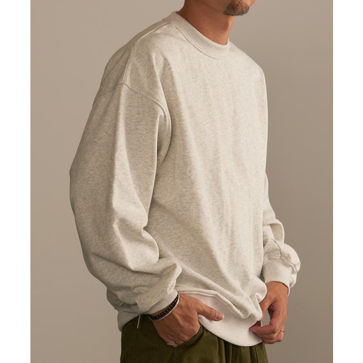 ライトグレー | 【MAISON CLUB】12OZ 裏毛 CREWNECK SWEATER | SETUP7【MEN】