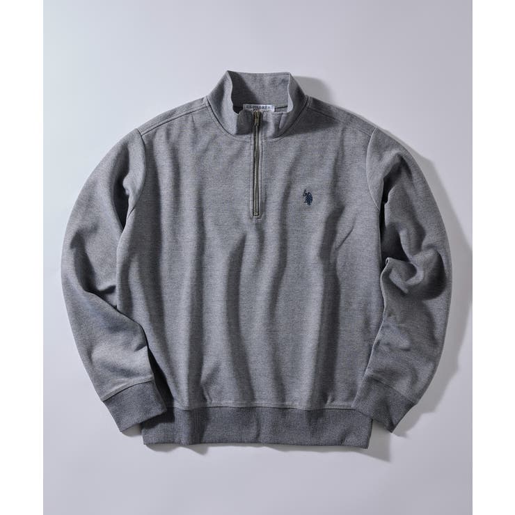 90 s ダブルフェイスハーフジッププルオーバー[品番