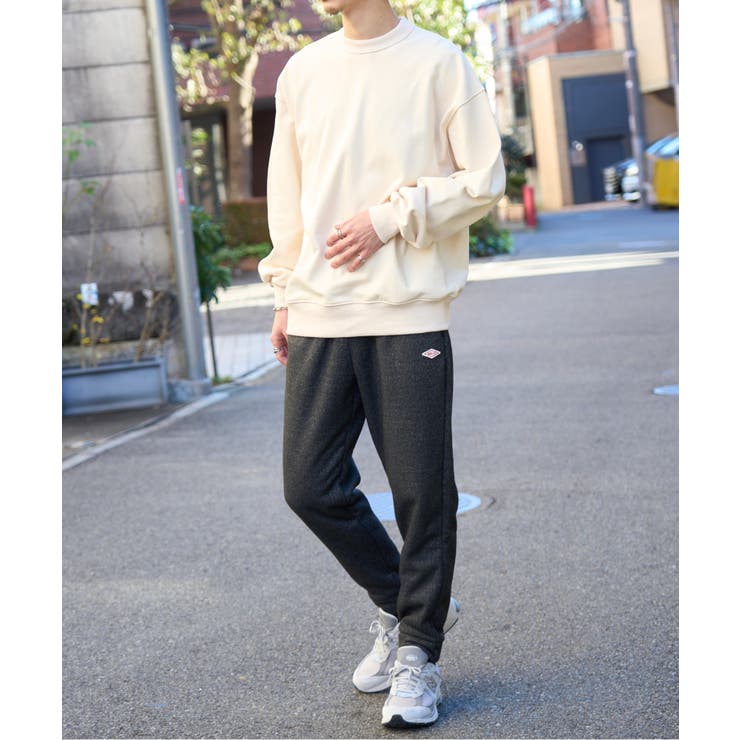 BALL】ニットフリース裏ボアワッペン付きロングパンツ 64542
