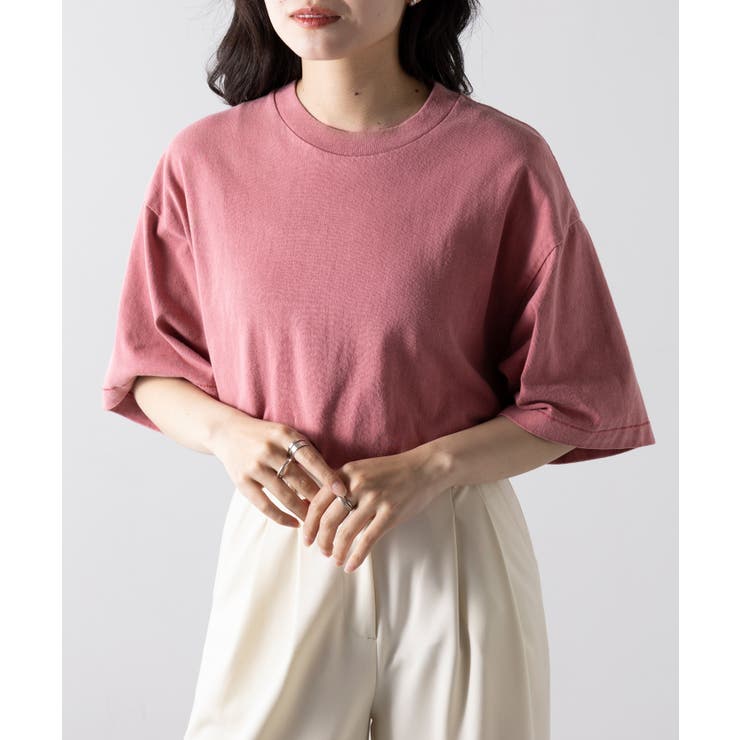 ピンク | 【LIFEMAX】6.5オンスピグメントダイ 半袖 Tシャツ MS1170 | SETUP7【WOMEN】