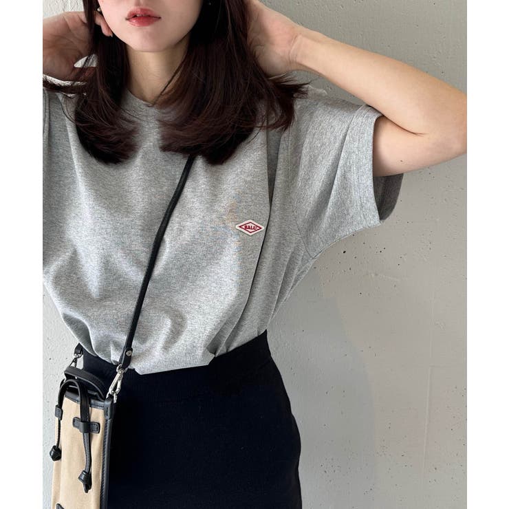 グレー | 【BALL】別注 ワンポイントワッペンTシャツ | SETUP7【WOMEN】