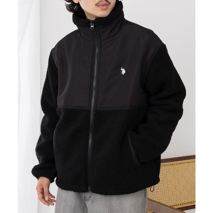 ワンポイントロゴ ポニー刺繍 ボアジャケット | SETUP7【MEN】 | 詳細画像15 