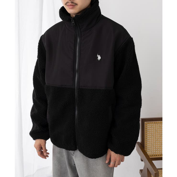 ワンポイントロゴ ポニー刺繍 ボアジャケット | SETUP7【MEN】 | 詳細画像16 