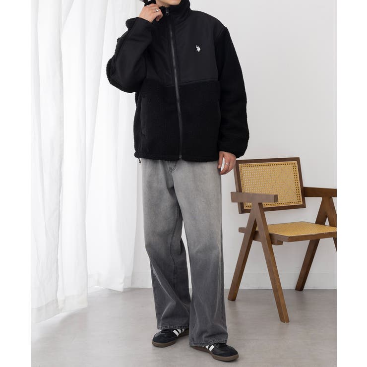 ワンポイントロゴ ポニー刺繍 ボアジャケット | SETUP7【MEN】 | 詳細画像19 