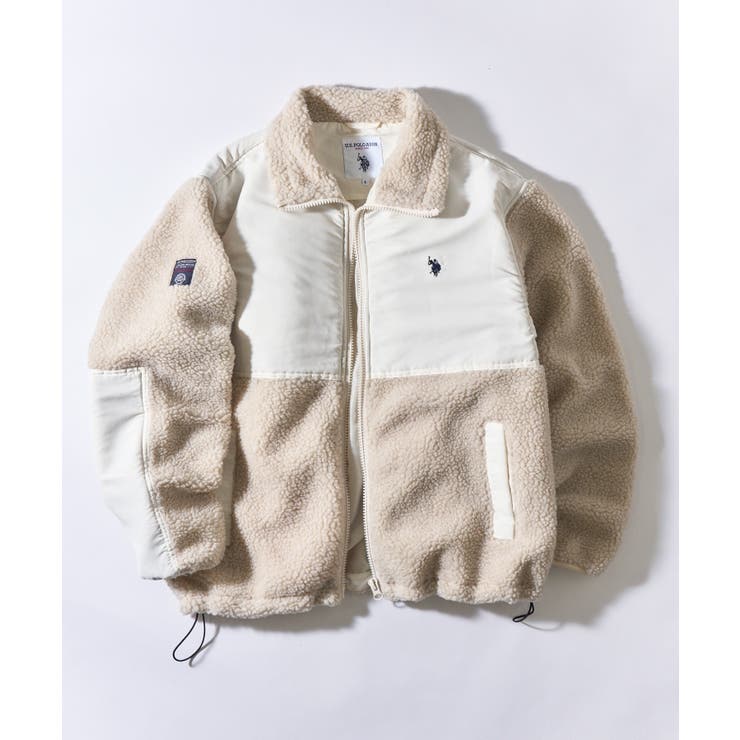 ワンポイントロゴ ポニー刺繍 ボアジャケット | SETUP7【MEN】 | 詳細画像2 