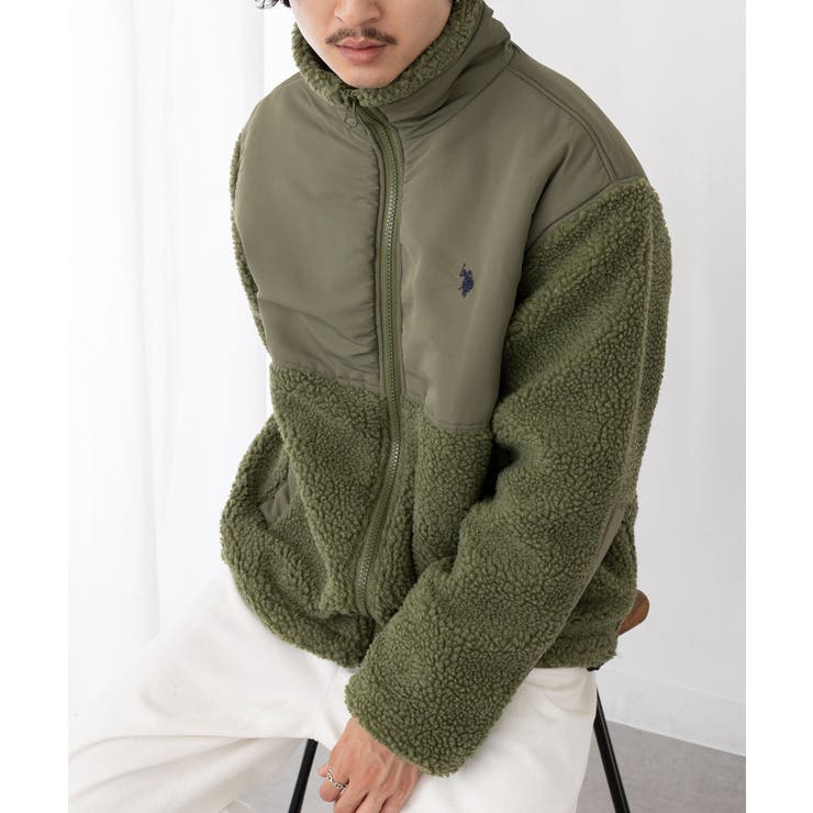 ワンポイントロゴ ポニー刺繍 ボアジャケット | SETUP7【MEN】 | 詳細画像23 