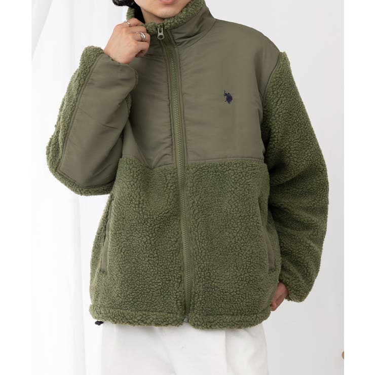 ワンポイントロゴ ポニー刺繍 ボアジャケット | SETUP7【MEN】 | 詳細画像24 