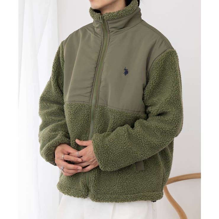 ワンポイントロゴ ポニー刺繍 ボアジャケット | SETUP7【MEN】 | 詳細画像25 