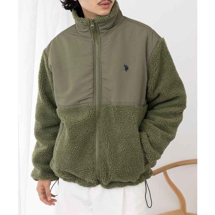 ワンポイントロゴ ポニー刺繍 ボアジャケット | SETUP7【MEN】 | 詳細画像26 