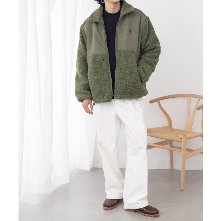 ワンポイントロゴ ポニー刺繍 ボアジャケット | SETUP7【MEN】 | 詳細画像27 