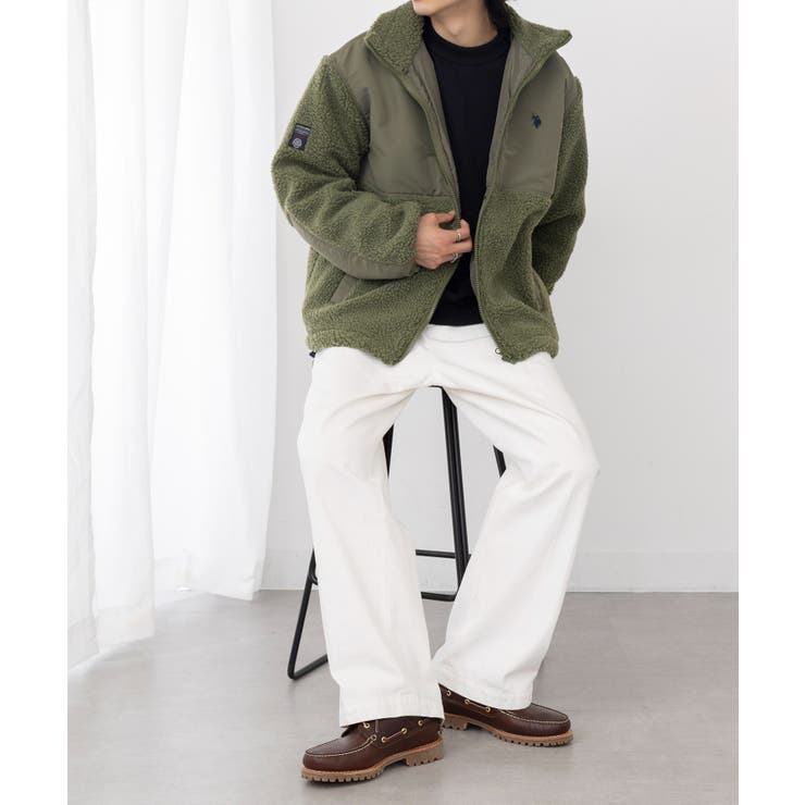 ワンポイントロゴ ポニー刺繍 ボアジャケット | SETUP7【MEN】 | 詳細画像28 